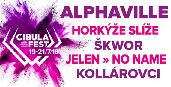 3 denní vstupenka na CIBULA FEST - NO NAME, HORKÝŽE SLÍŽE, ALPHAVILLE, PREMIER a další, 19. - 21.7. letiště Holíč