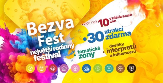 Vstupenka na rodinný festival Bezva Fest v Ostravě 18.5.2024
