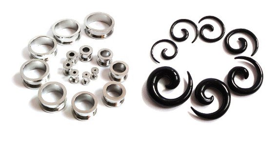 Piercing, naušnice a jiné šperky z nabídky Starsteel v hodnotě 350 Kč