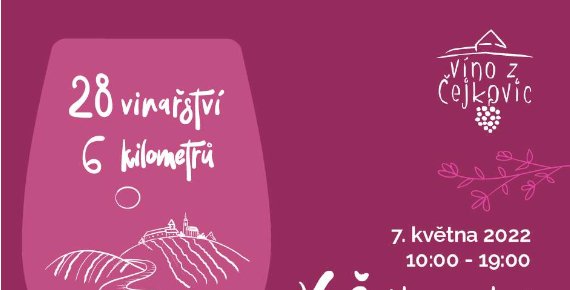Lístek na Čejkovickou vinnou stezku 7. 5. 2022