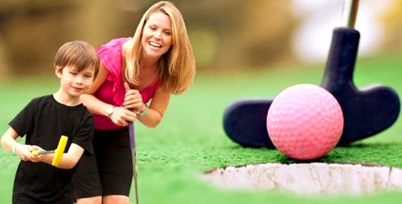 Minigolf pro DVĚ osoby se zapůjčením vybavení v Olomouci