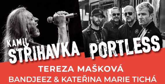 Vstupenka na hudební festival Augustiada 26.8.2023 u přehrady Olešná - Portless, Kamil Střihavka, Tereza Mašková, Bandjeez & Kateřina Marie Tichá