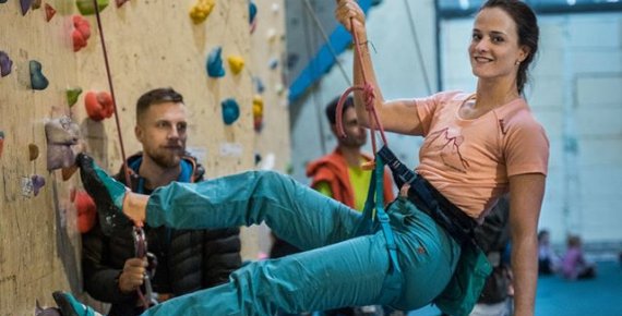 Vstup na lezeckou stěnu Flash Wall v Olomouci