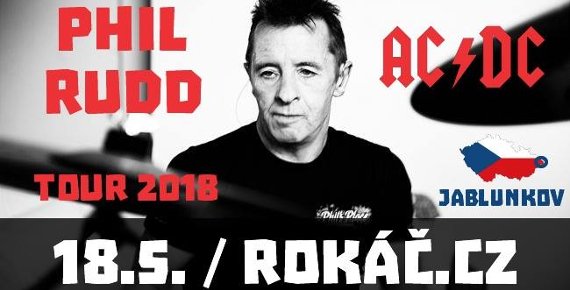 Lístek na PHIL RUDD & his BAND 18.5.2018 v Jablunkově