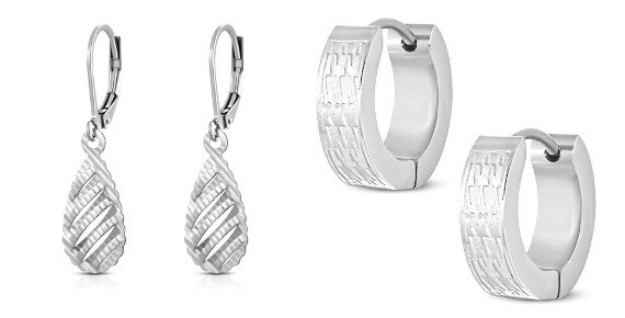 Piercing, naušnice a jiné šperky z nabídky Starsteel v hodnotě 350 Kč