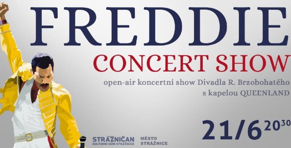 Lístek na open air koncertní show FREDDIE - CONCERT SHOW ve Strážnici 21.6.2019