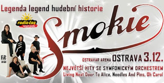 1+1 lístek zdarma na SMOKIE - THE SYMPHONY TOUR 2018 v Ostravě, 3.12.2018