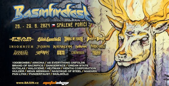 4 denní lístek na Basinfirefest 26.-29.6.2024, Spálené Poříčí