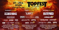 Permanentka na TOPFEST 27.-29.6.2024 na Slovensku - Scorpions, Kabát, Ektomorf, Škwor a další