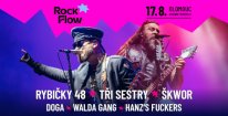 Lístek na Rock Flow v Olomouci 17.8.2024 - Rybičky 48, Škwor, Tři sestry, Walda Gang