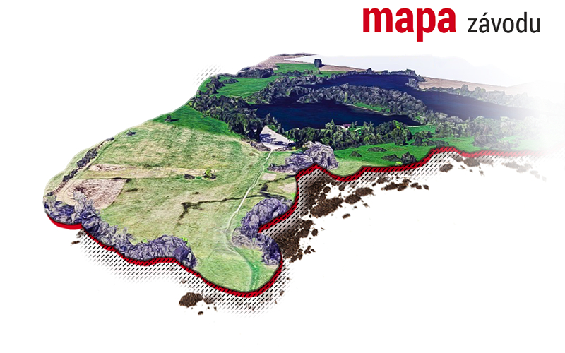 mapa závodu